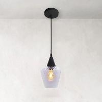 Lustre Pendente Taschibra Monalisa Boreal Transparente E27 Bivolt Preto - 2