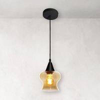 Lustre Pendente Taschibra Aisha Liso E27 Conhaque Bivolt Preto - 2