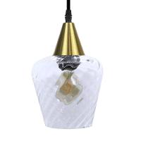 Lustre Pendente Taschibra Monalisa Transparente E27 Bivolt Ouro - 3