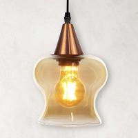 Lustre Pendente Taschibra Aisha Liso E27 Conhaque Bivolt Cobre - 2