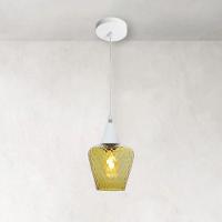 Lustre Pendente Taschibra Monalisa Boreal Conhaque E27 Bivolt Branco - 2