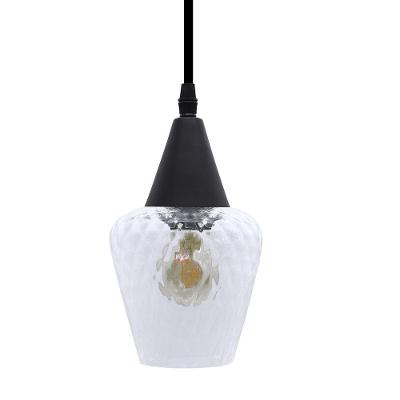 Lustre Pendente Taschibra Monalisa Pp Boreal Transparente E27 Bivolt Preto
