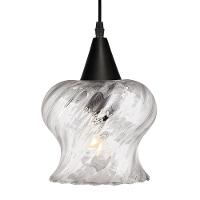 Lustre Pendente Taschibra Aisha Rigato E27 Transparente Bivolt Preto - 3