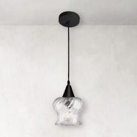 Lustre Pendente Taschibra Aisha Rigato E27 Transparente Bivolt Preto - 4