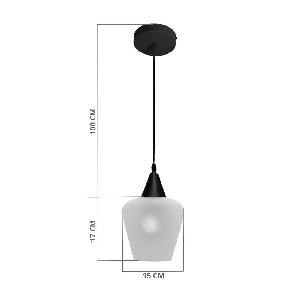 Lustre Pendente Taschibra Monalisa Boreal Conhaque E27 Bivolt Ouro - 3
