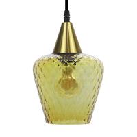 Lustre Pendente Taschibra Monalisa Boreal Conhaque E27 Bivolt Ouro - 4