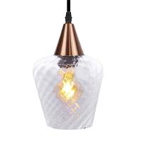 Lustre Pendente Taschibra Monalisa Transparente E27 Bivolt Cobre - 1