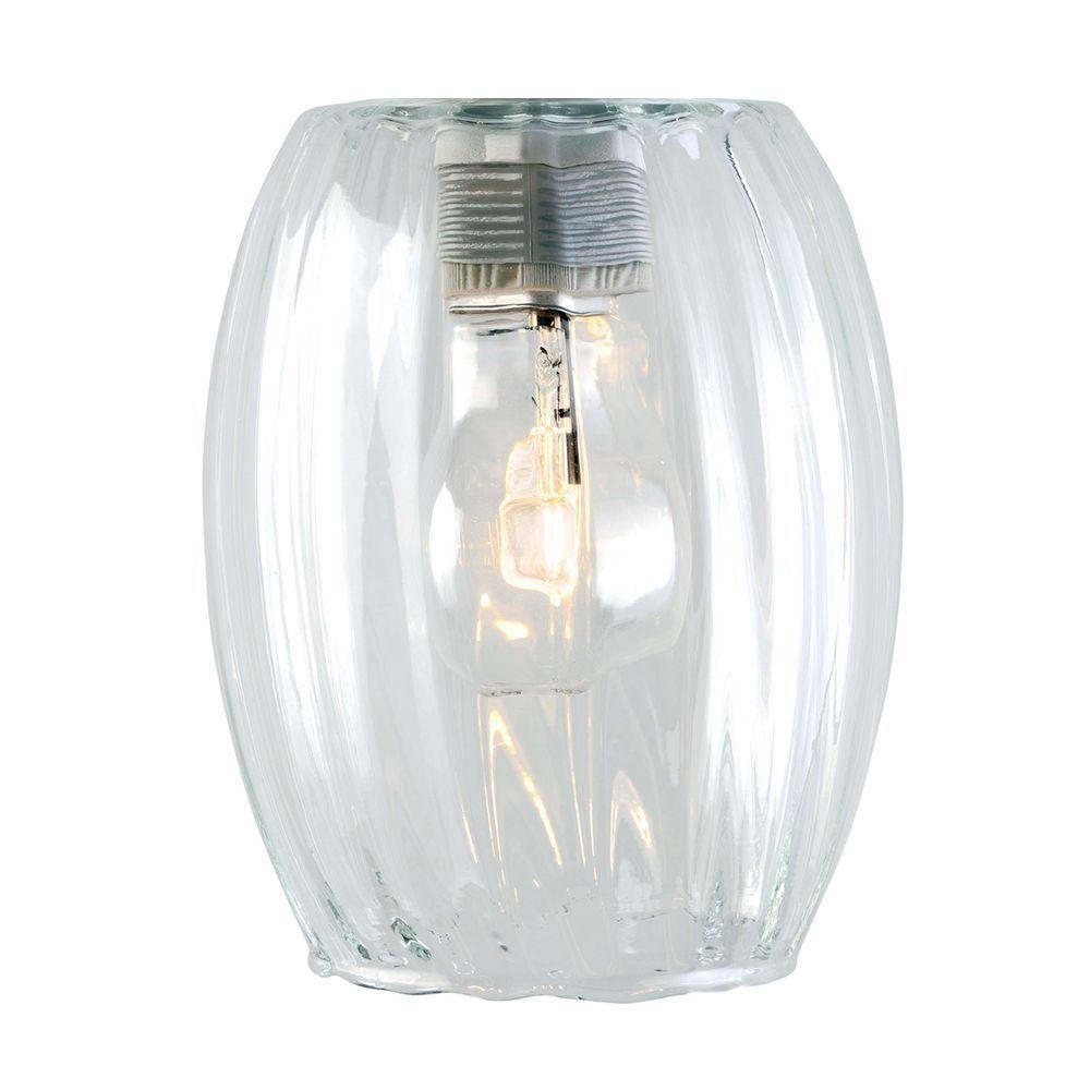 Lustre Pendente Taschibra Badih P Canelado E27 Transparente Bivolt Ouro - 6