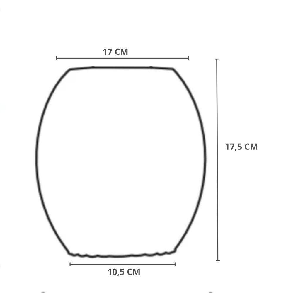 Lustre Pendente Taschibra Badih P Canelado E27 Transparente Bivolt Ouro - 11