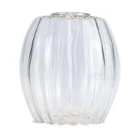 Lustre Pendente Taschibra Badih P Canelado E27 Transparente Bivolt Ouro - 1