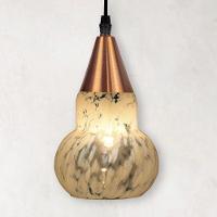 Lustre Pendente Taschibra Verona E27 Transparente Leitoso Bivolt Cobre - 7