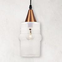 Lustre Pendente Taschibra Ali Liso E27 Transparente Bivolt Cobre - 5