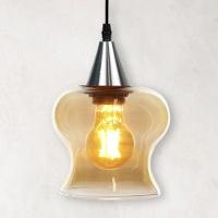 Lustre Pendente Taschibra Aisha Liso E27 Conhaque Bivolt Prata - 2