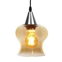 Lustre Pendente Taschibra Aisha Liso E27 Conhaque Bivolt Prata - 3