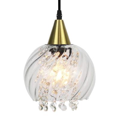 Lustre Pendente Taschibra Elisabeth Rigato E27 Transparente Bivolt Ouro
