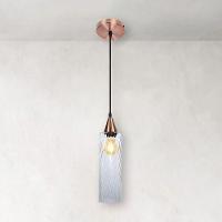 Lustre Pendente Taschibra Anne Rigato E27 Transparente Bivolt Cobre - 2