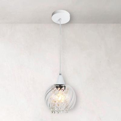 Lustre Pendente Taschibra Elisabeth Rigato E27 Transparente Bivolt Branco