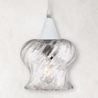 Lustre Pendente Taschibra Aisha Rigato E27 Transparente Bivolt Branco - 2