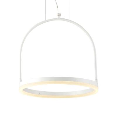 Pendente Avant Cage Led 12w 30cm Branco 3000k Luz Amarela Bivolt 3000k Luz Quente