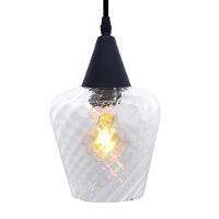 Lustre Pendente Taschibra Monalisa Transparente E27 Bivolt Preto - 3