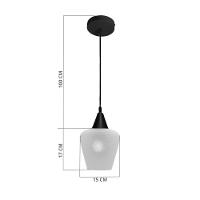 Lustre Pendente Taschibra Monalisa Boreal Conhaque E27 Bivolt Cobre - 2