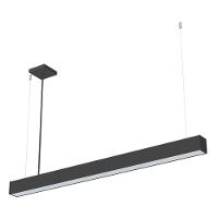 Lustre Pendente Taschibra Vetor Linear Led 35w Bivolt Preta 4000k Luz Neutra - 7