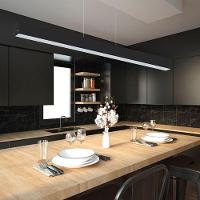 Lustre Pendente Taschibra Vetor Linear Led 35w Bivolt Preta 4000k Luz Neutra - 9