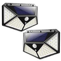 Luminaria Solar Sensor Presença Detecta Movimento 100 Leds - 3