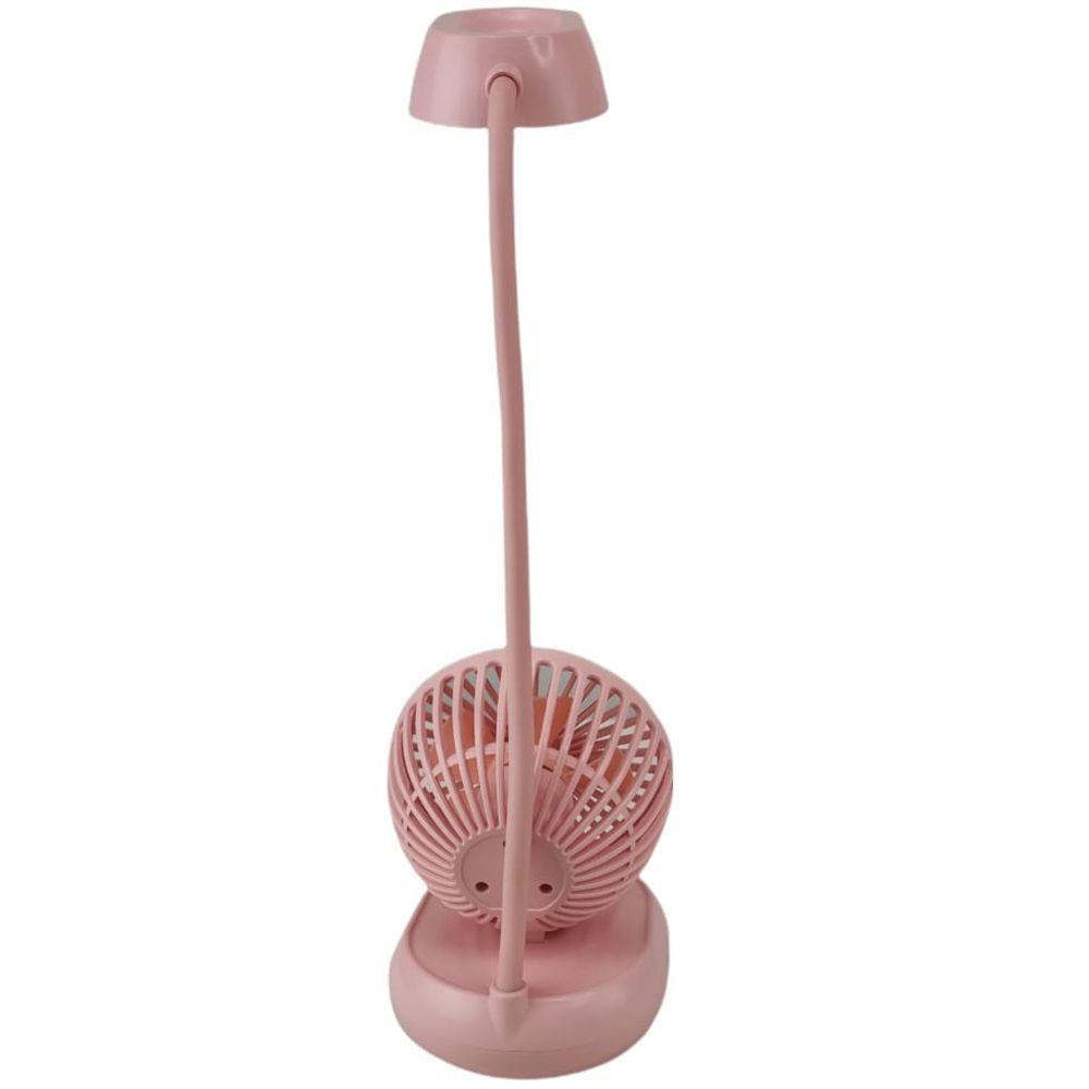 Luminaria Ventilador Led Ajustavel 2 Em 1 Flexivel Abajur - 2