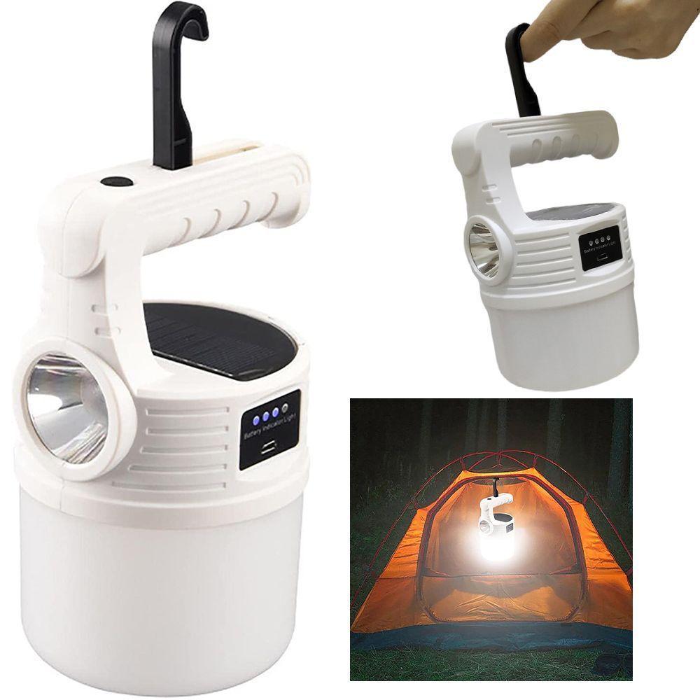 Luminaria Solar Lanterna Dupla Fonte De Luz Led 2 1 Camping - 2