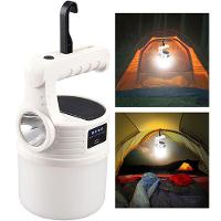 Luminaria Solar Lanterna 2 Em 1 Gancho Duplo Led Portatil Ca - 1