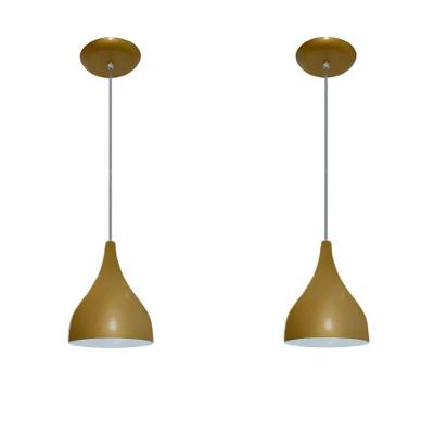 Luminárias Pendentes Balcão 2 Un Dourado