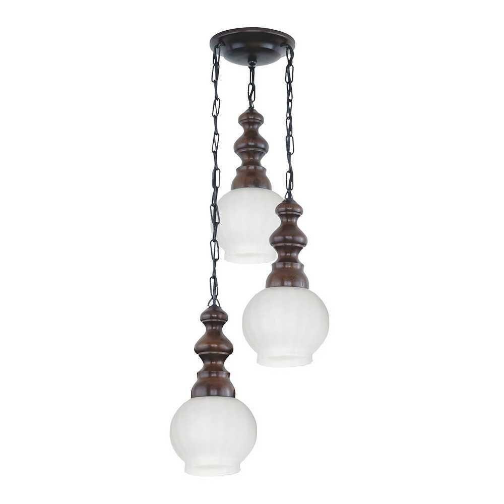 Pendente Rústico Envelhecido 3 Lâmpadas 553E - 1