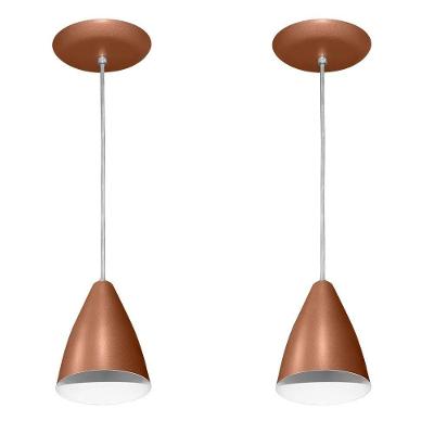 Lustres Pendentes 2 Un Cobre