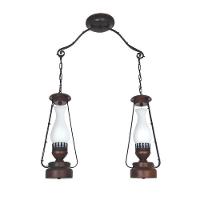 Pendente Lampião Envelhecido 2 Lâmpadas 882E - 1