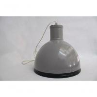 Pendente 30Cm Cúpula Em Metal Cinza Balcão 1 Lâmpada E14 Bivolt Luciin Única Único - 2