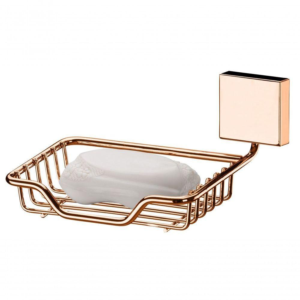 Saboneteira Suporte Sabonete Banheiro Rose Gold Future - 2