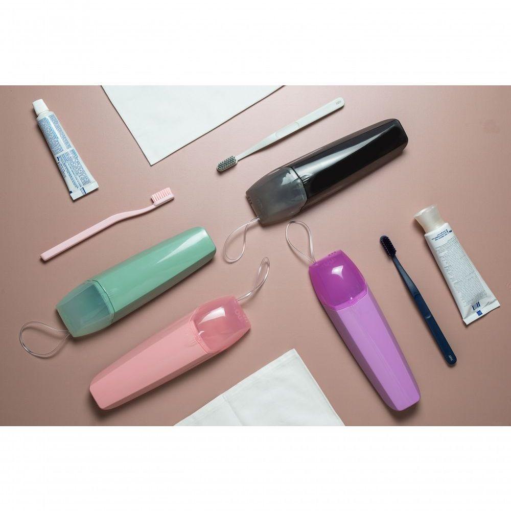 Porta Escovas Creme Dental Portátil Prata Up2000prf Ou - 2