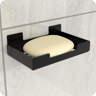 Porta Sabonete Para Banheiro Saboneteira Parede Preto Elg