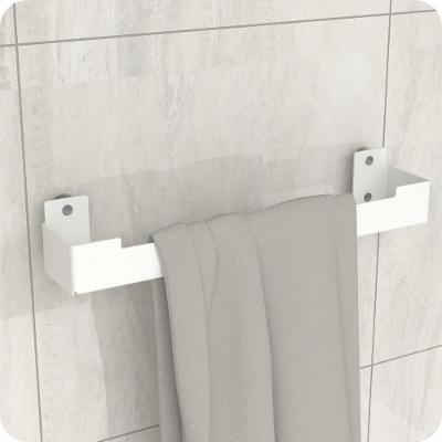 Porta Toalha Rosto Ventosa Suporte Banheiro Branco Elg