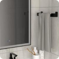 Porta Toalha Rosto Ventosa Suporte Banheiro Preto Elg - 6