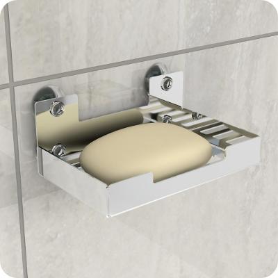Porta Sabonete Para Banheiro Saboneteira Inox Adesivo Elg