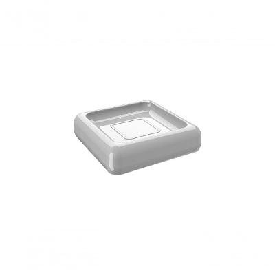 Saboneteira Verde Soft Plástico Verde Soft Linha Cube Coza