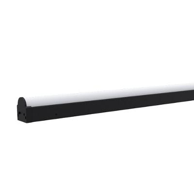 Luminária Led Taschibra Sobrepor Perfil Convex 111 34w Preta Bivolt 6500k Luz Fria