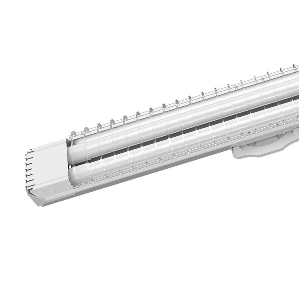 Luminária Sobrepor Taschibra Lumifácil 60cm C/ 2 Tubo Led 6500k Bivolt Branco - 4