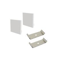 Perfil De Sobrepor Taschibra Para Fita De Led Spire 45 Com 1,5 Metros Branco