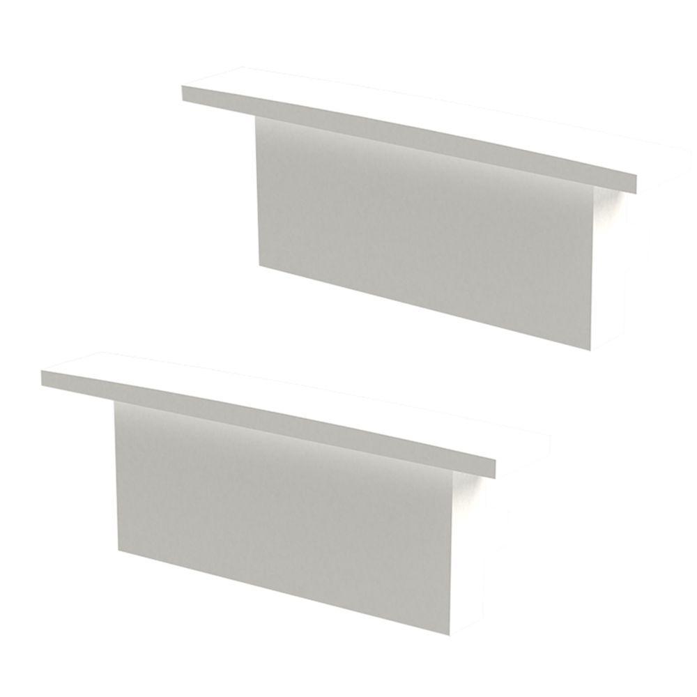 Perfil De Sobrepor Taschibra Para Fita De Led Zenith 5x2 Com 1,5 Metros Branco - 2