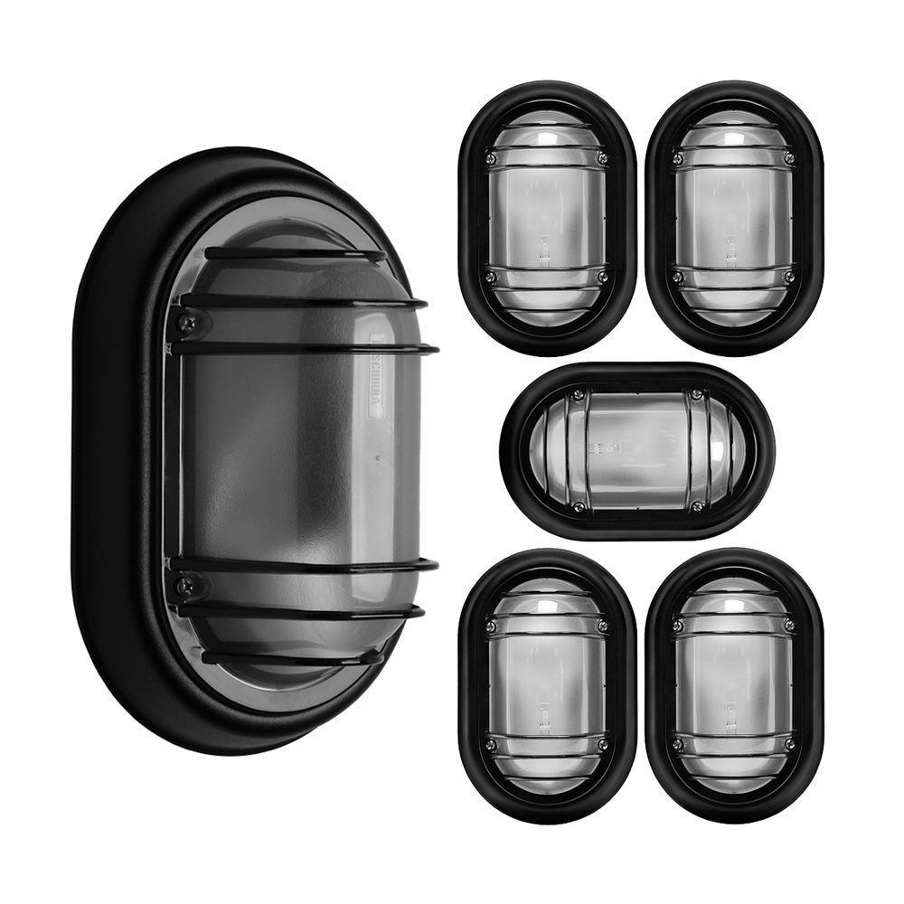 Kit 6 Arandelas Taschibra Tartaruga Suprema Alumínio E27 Bivolt Preto - 4