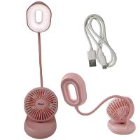 Luminaria Ventilador Led Ajustavel Flexivel 2 Em 1 Abajur De - 1