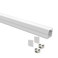 Perfil De Sobrepor Taschibra Para Fita De Led Apex 24 Com 1,5 Metros Branco - 2